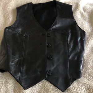 Black Leather vest